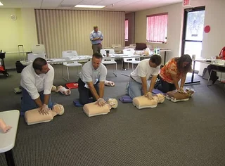 Group CPR and First Aid training